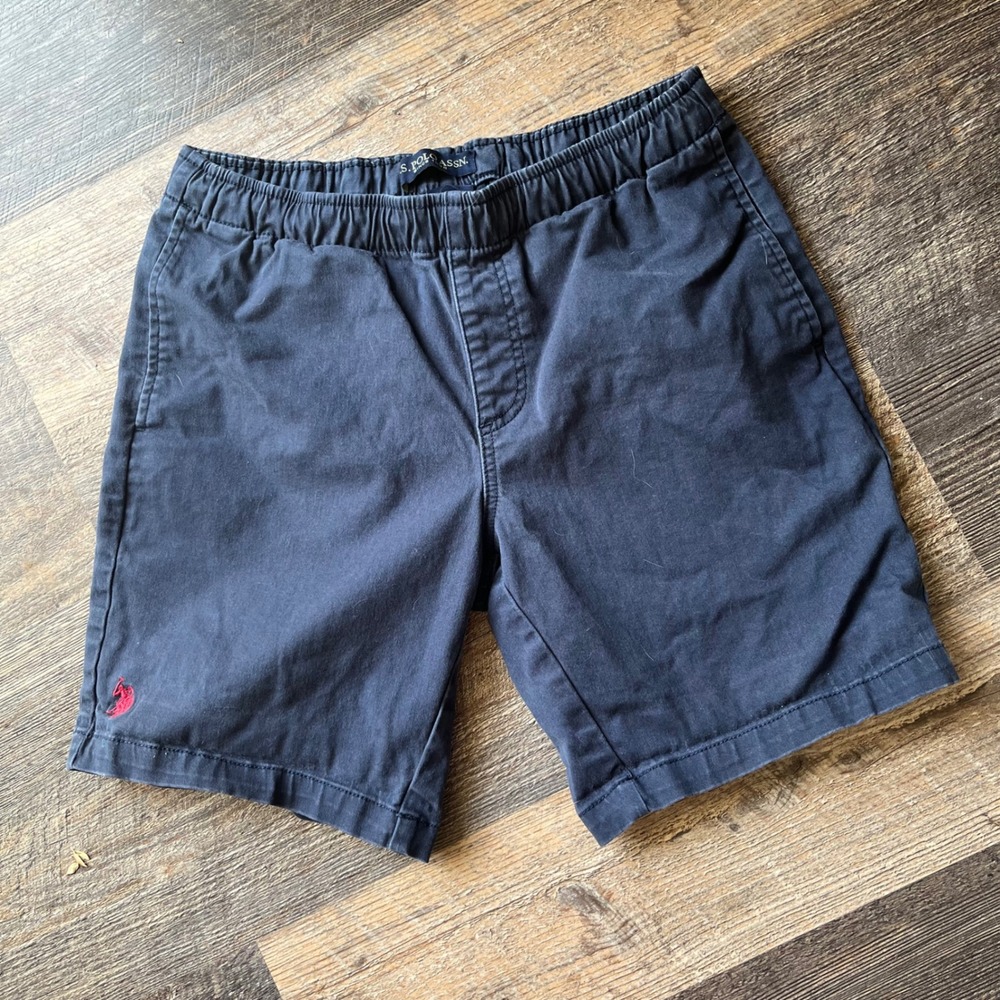 S. Polo ASSN.‎ Pull On Shorts Casual Elastic Waist Flat Front Size S
